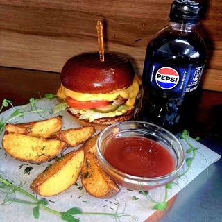 Комбо Смеш бургер зі свининою