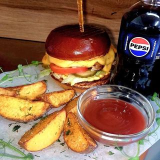 Комбо Смеш Бургер Беконатор з телятиною