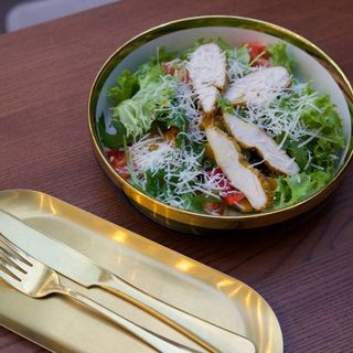 Салат з гарбузом і куркою