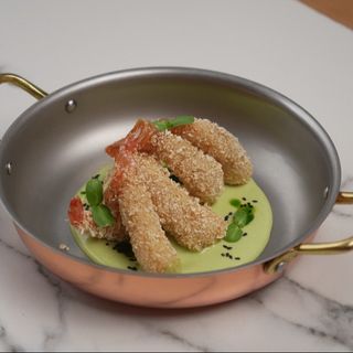 Креветки панко з соусом васабі та згущеного молока з 160г