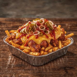 Poutin з куркою та сиром на грилі (350 г)