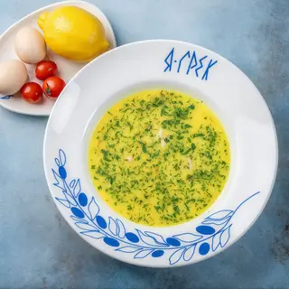 Кремовий грецький суп авголемоно