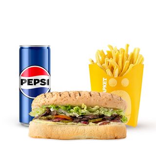 Комбо меню Донер з рваною яловичиною (450г)