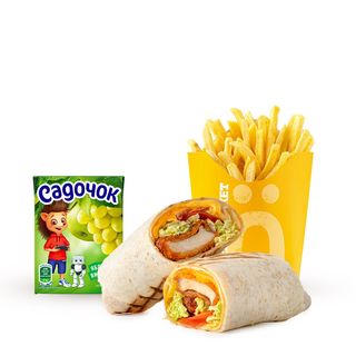 Дитяче меню Шаурма з нагетсами (250г)