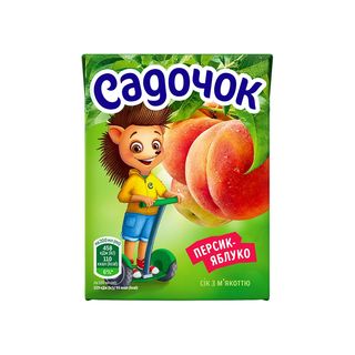 Сік Садочок Персик-Яблуко (0.2л)