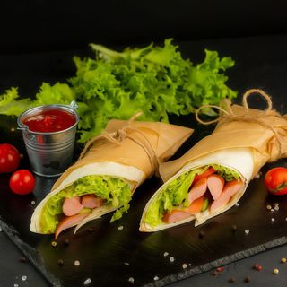 Хот-дог в лаваші подвіний  