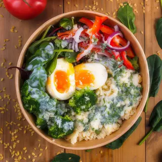 Боул максі з кус-кус і соусом Айран (435г)
