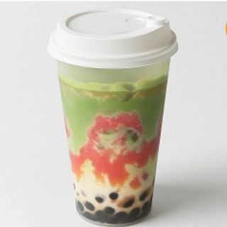 Бабл матча-полуниця (360 мл)