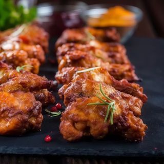 Крильця курячі «BBQ» 10 шт,+ 2 соуси барбекю