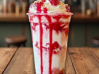 Лате вершкова полуниця (560 мл)