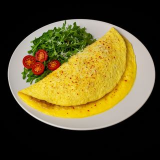 Омлет з куркою та грибами