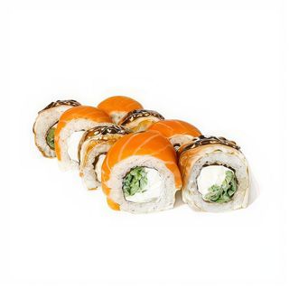 Рол Філадельфія з лососем та вугрем (260г)