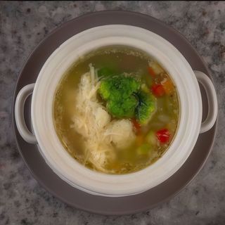 Курячий бульйон зі спагетті (250г) 