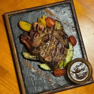 Челогач з овочами гриль