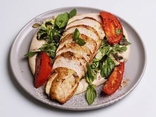 Курячий стейк з вершковим пюре