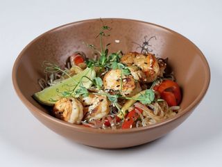 Фунчоза з креветками