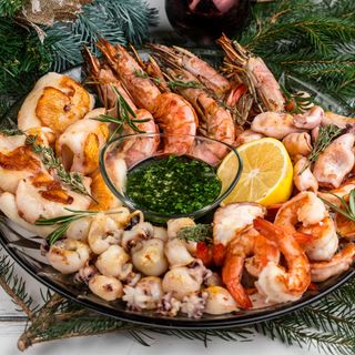 Сет морепродуктів, смажених на грилі (1000 г)