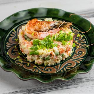 Олівʼє з білоногими креветками (500 г)