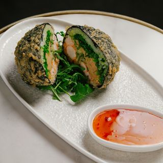 Азіатський бургер с креветкою