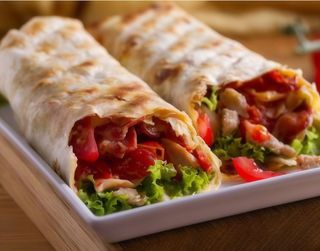 Шаурма з подвійним м'ясом свинини  (550г)