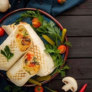 Шаурма Грибна з куркою (без капусти)  (500г)