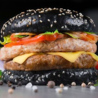 Подвійний Чорний Шефбургер з бараниною