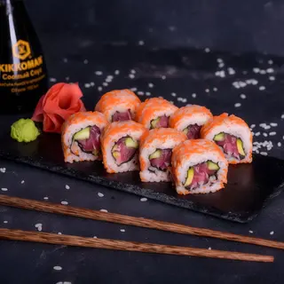 Рол Каліфорнійські з тунцем в ікрі (200г)