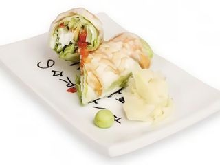 №214 Спрінг рол з креветкою тигровою (120g)