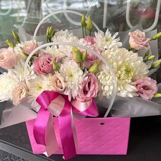 Квіти в сумці «Рожева феєрія»