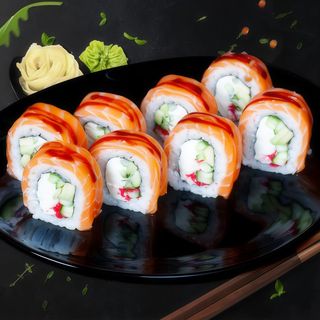 Рол Філадельфія з лососем XL (330/75г)