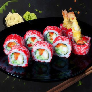 Рол Каліфорнія з креветками XL (315/75г)