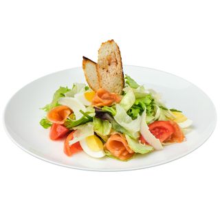 Салат Цезар з лососем