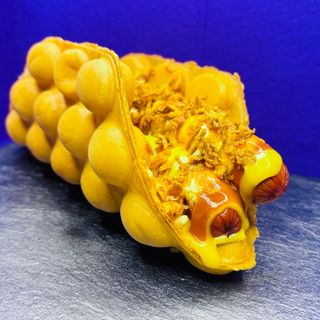 Вафля з сосисками