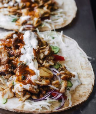 Шаурма На тарілці с куркою