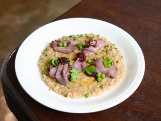 Ризото з ростбіфом