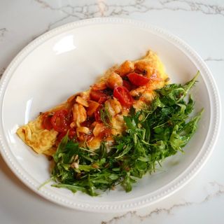 Омлет з креветками