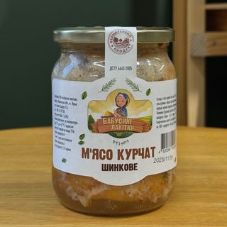 М'ясо курчат, шинкове