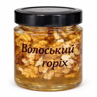 Волоський горіх в меду