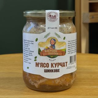 М'ясо курчат, шинкове