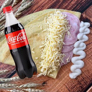 Сир та шинка + Кока кола