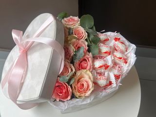 Рожеве солодке серце L