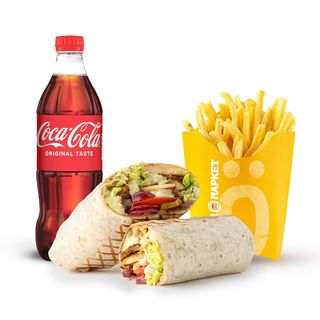Комбо меню Шаурма з курочкою (550г)