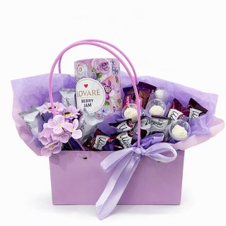 Сумочка із солодощами у фіолетових відтінках