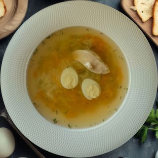 Курячий бульйон локшиною та грудкою (350г)