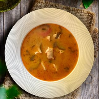 Суп каррі з куркою та рисом (500 мл)