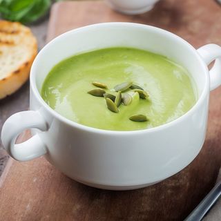 Крем суп  з зеленого горошку