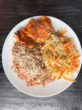 Гречка з курячим шашликом