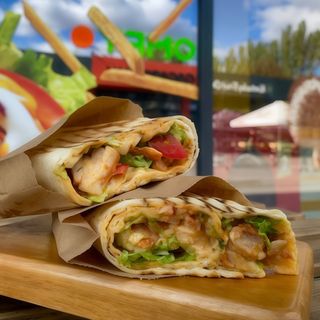 Шаурма Том Ям з темпура креветками