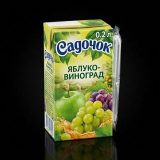 Сік садочок (0,2л) яблучно-виноградний