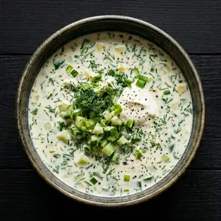 Окрошка з курочкою